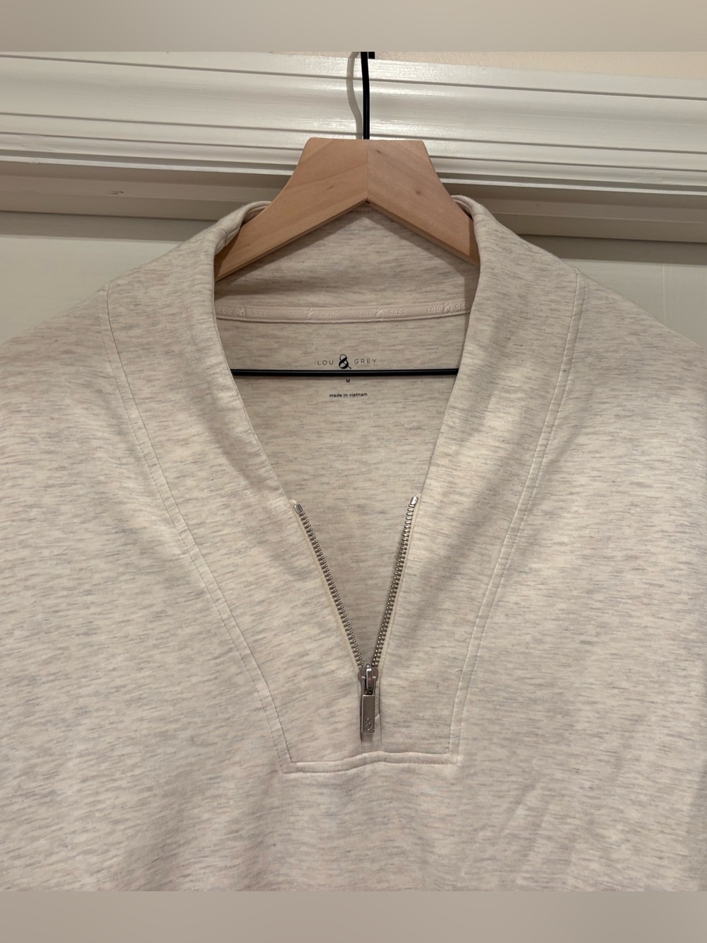 Women’s Lou & Grey (Loft) scubasoft half zip sweatshirt size M - Picture 2 of 7